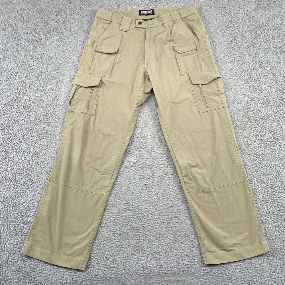 Blackhawk Lightweight Tactical Pant Mens 36x32 Tan Cargo Ripstop Utility Pockets